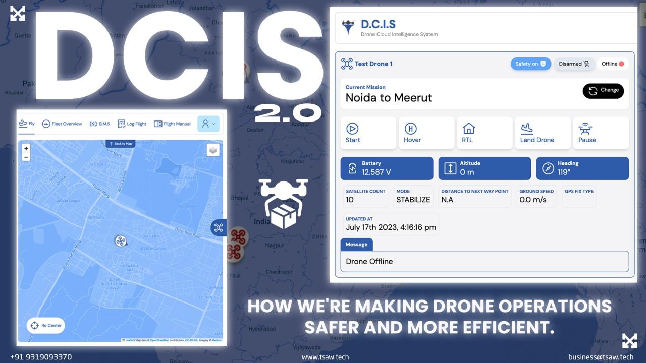 🤖 Technology related blog from TSAW Drones about DCIS 2.0: How We're Making Drone Operations Safer and More Efficient